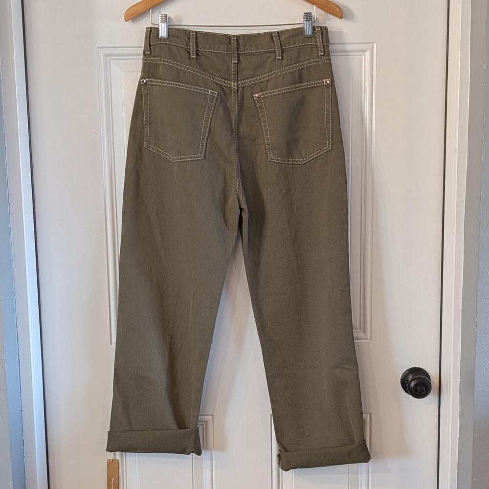 Reformation Jeans Size 30 Cowboy High Rise Straight Jeans Kalamata Green NWT - Picture 4 of 8